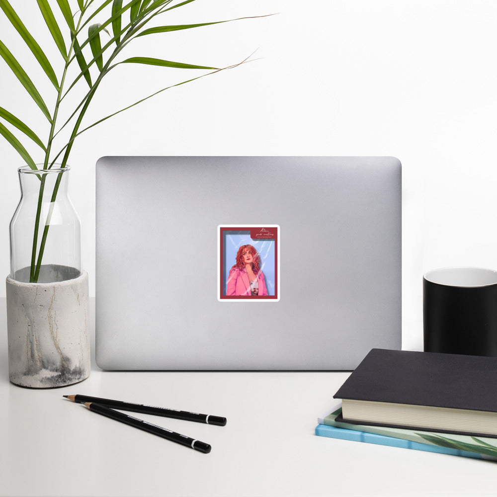 pink creatures lise doll sticker